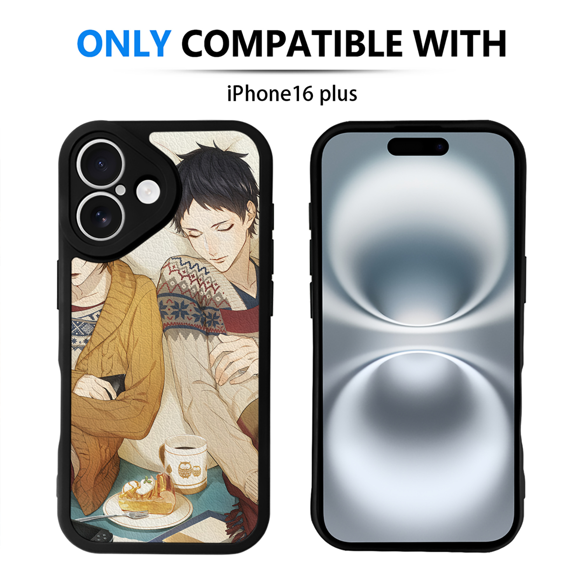 （画像用） ハイキュー!! Haikyu!! 【iPhone 16シリーズ対応】シリコンスマホケース（レザー調） 材質：シリコン